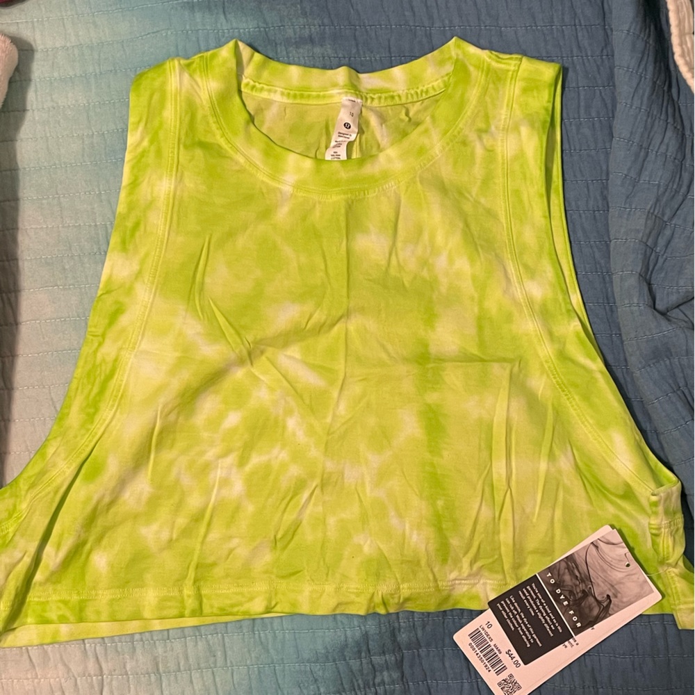 Lululemon All Yours Cropped tie dye tank